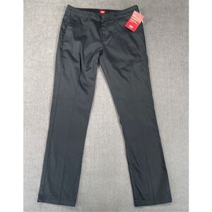 Classic Dickies Stretch Pants Girls 11‎ Black Straight Leg Uniform Workwear